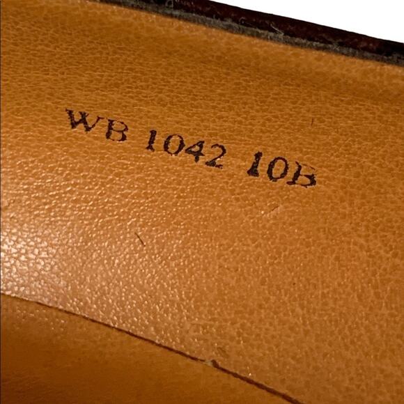 Lauren Ralph Lauren NWOB Cocodrile Women High Heels Brown Sz 10 B Made … - Picture 12 of 12